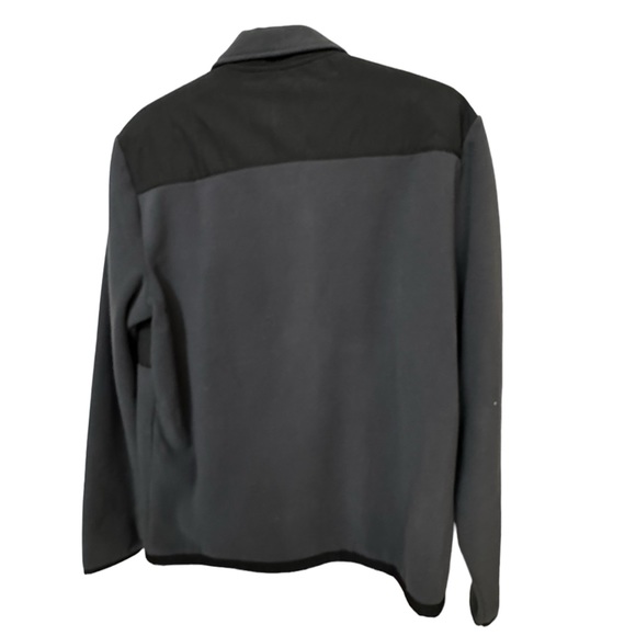 High End Y2K Calvin Klein Full Zip Fleece Jacket Men’s L MINTY Gray Black - Picture 2 of 3